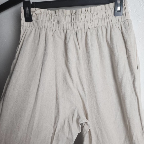 Ambiance apperel Women's Juniors Wide Leg Spring Linen Pants - Picture 4 of 6